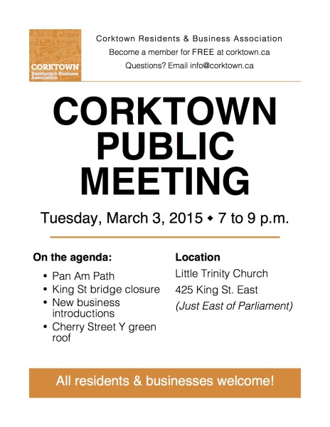 Corktown Meeting Poster - March 2015a