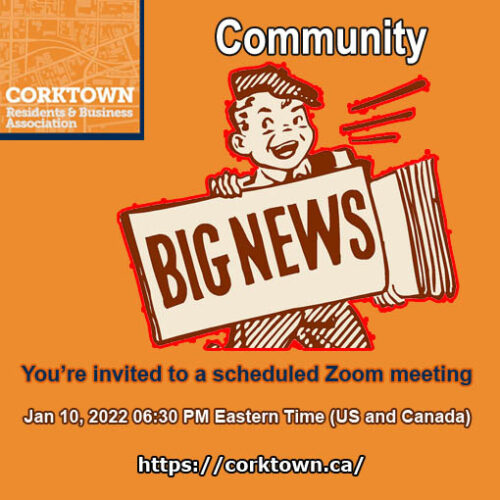 Corktown Meeting Annoucement